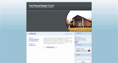 Desktop Screenshot of eastmarshallbaptistchurch.bloodriverassoc.org