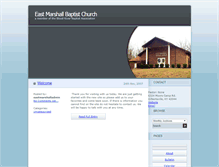 Tablet Screenshot of eastmarshallbaptistchurch.bloodriverassoc.org